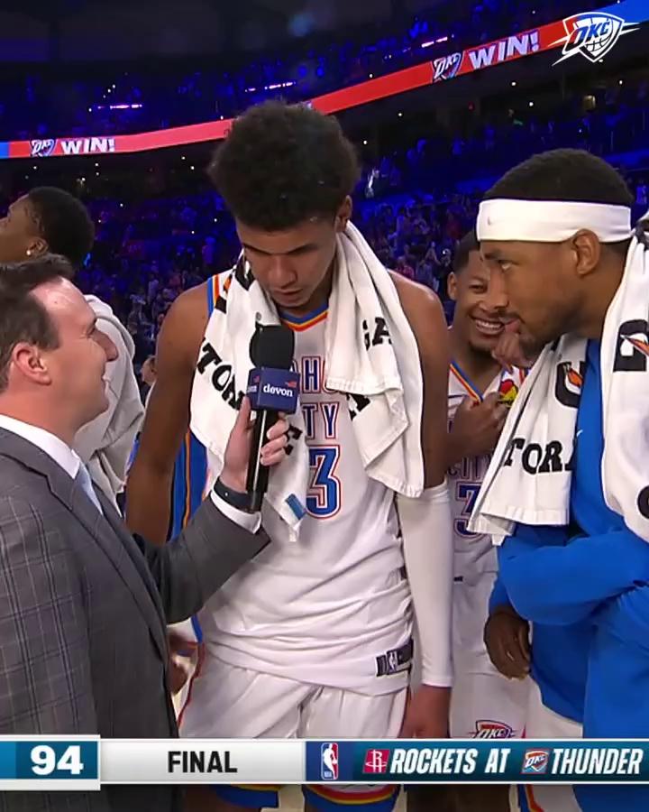 关于俄克拉荷马雷霆赛前遗憾出局，志在NBA季后赛名次提升，更衣室稳定，资深球员宣示担当的信息